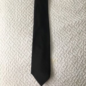Nautica tie, Black with black stripes